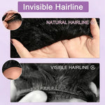 Glueless Deep Wave Half Wig Human Hair Wear & Go No Glue Beginner Friendly