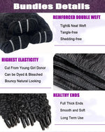 Burmese Curly Bundles Human Hair Raw Virgin Natural Black Spiral Curls