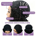 Glueless Burmese Curly Half Wig Human Hair Wear & Go No Glue Seamless Flip