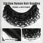 Body Wave Bundles Human Hair 16A Virgin Natural Black Premium Weave