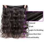 Body Wave Bundles Human Hair 12A Virgin Natural Black Weave