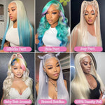 HD Lace Front Wig Straight Human Hair 613 Blonde 13x6
