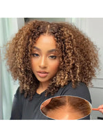 HD Lace Front Wig Kinky Curly Human Hair 13x4 Pre-Plucked 250% Density Brazilian