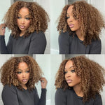HD Lace Front Wig Kinky Curly Human Hair 13x4 Pre-Plucked 250% Density Brazilian
