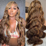 Body Wave Bundles Human Hair P4/27 Ombre Honey Brown Weave