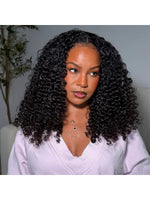 Glueless Deep Wave Half Wig Human Hair Wear & Go No Glue Beginner Friendly