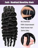 Burmese Curly Bundles Human Hair Raw Virgin Natural Black Spiral Curls