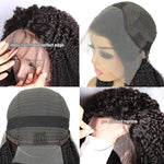HD Lace Front Wig Kinky Curly Human Hair 13x4 Pre-Plucked 250% Density Brazilian