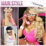 HD Lace Front Wig Straight Human Hair 613 Blonde 13x6