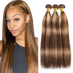 Body Wave Bundles Human Hair P4/27 Ombre Honey Brown Weave