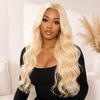 Glueless HD Lace Front Wig Body Wave Human Hair 613 Blonde 13x6 Pre-Plucked